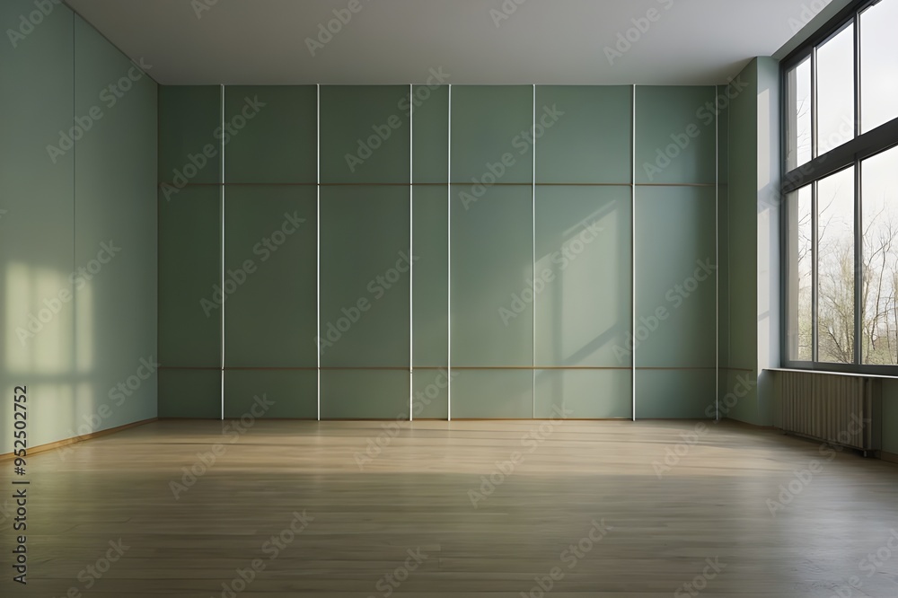 Fototapeta premium Interior of empty room background 3d render 
