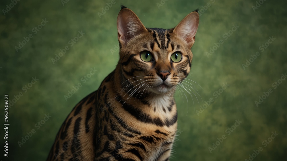 Portrait of a Curious Bengal Cat Portrait of a Curious Bengal Cat
