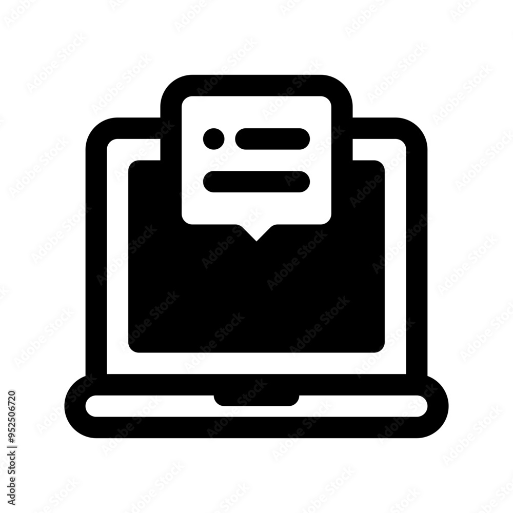 Laptop Glyph Icon. Single icon, glyph vector icon Laptop Glyph Icon. Single icon, glyph vector icon