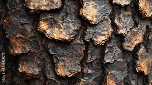 Majestic Redwood Bark Showcasing Natural Strength and Textural Beauty