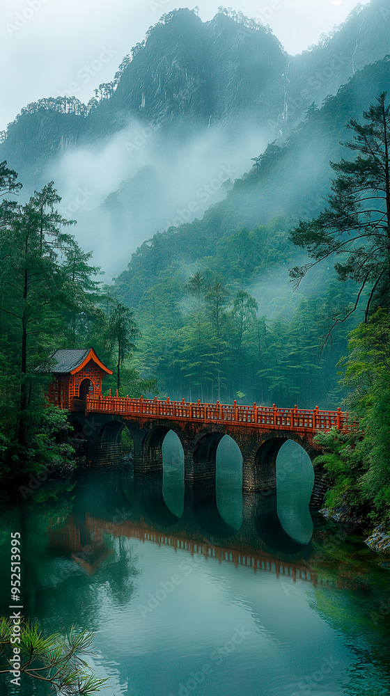 Fototapeta premium bridge over the river