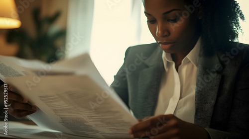 A focused image illustrating a lawyer earnestly assessing case files with a client, thoroughly investigating documents that pertain to the advocacy of human rights