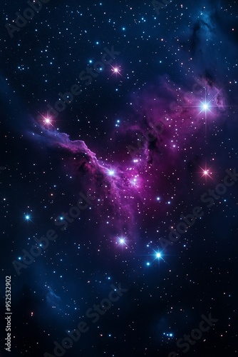 Space nebula and deep space galaxy. Cosmic universe concept. Image for poster, backdrop, abstract wallpaper and banner with copy space.