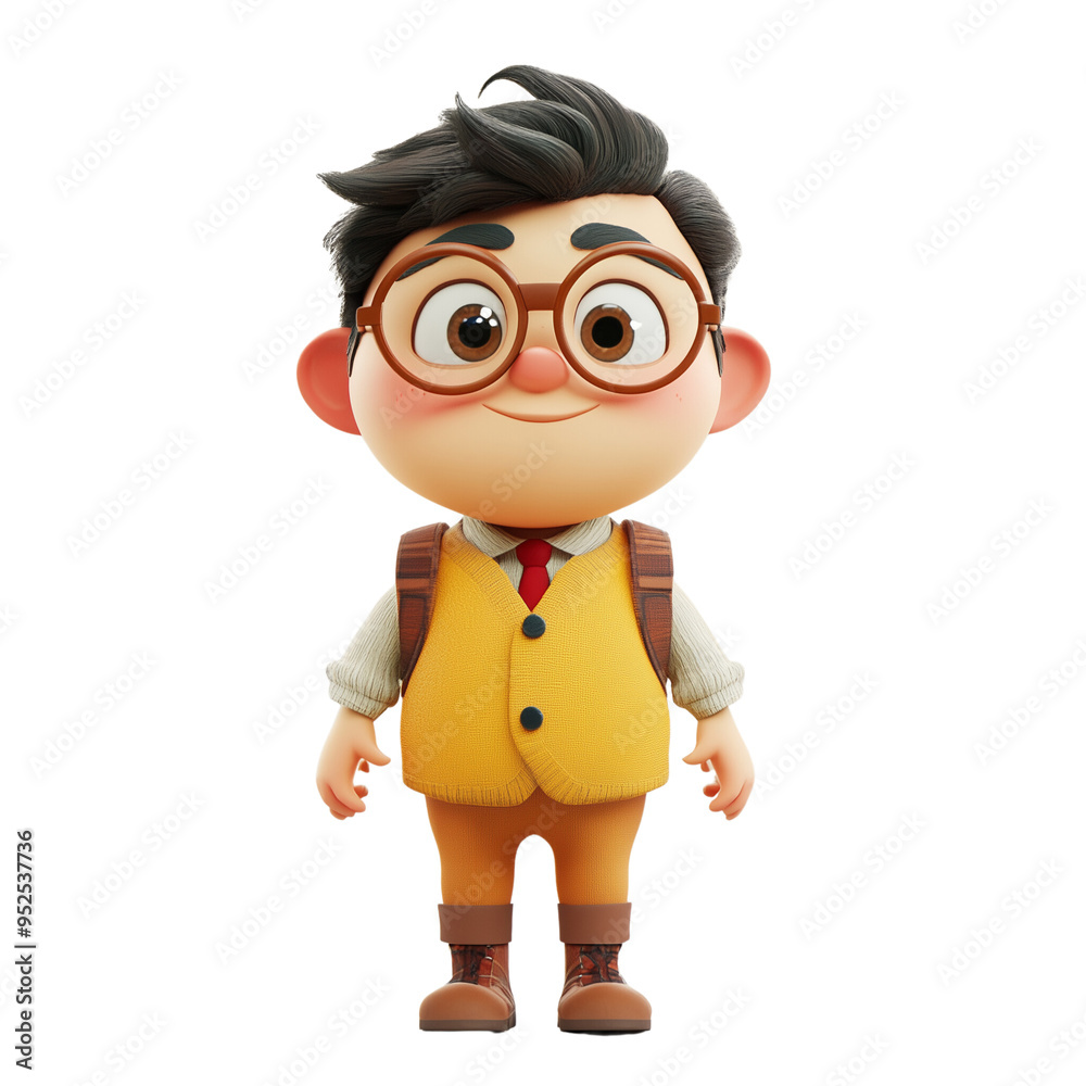 Mockup, Versatile Animated Character Design, Neutral Animated Character, Adaptable Cartoon Character, photorealistic, minimalistic, modern, versatile, character, animated