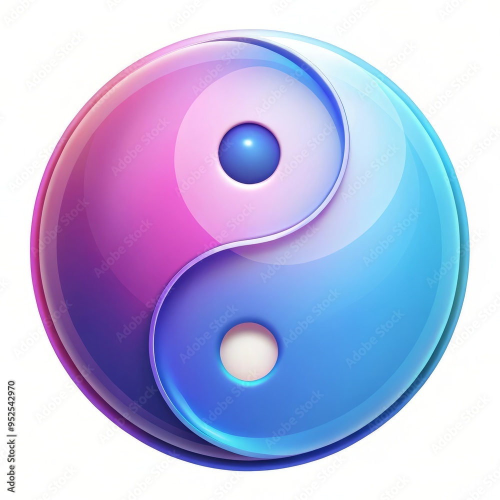 Artistic Yin Yang decor: a combination of style and calming colors. Artistic Yin Yang decor: a combination of style and calming colors.