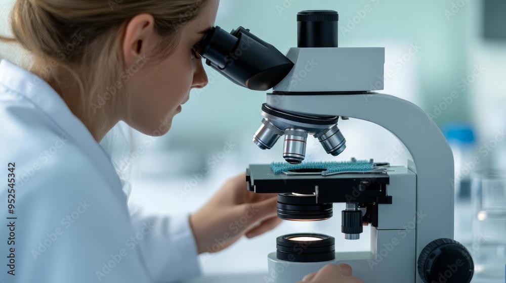 Researcher using a stereomicroscope to monitor cell colony formation, colony observation, microscopic detail Researcher using a stereomicroscope to monitor cell colony formation, colony observation, microscopic detail