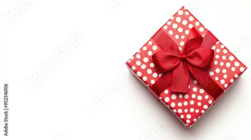 New Year, christmas gift box isolated on white background