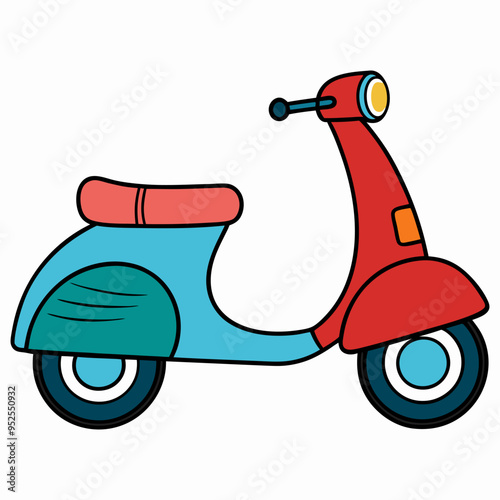 scooter vector illustration