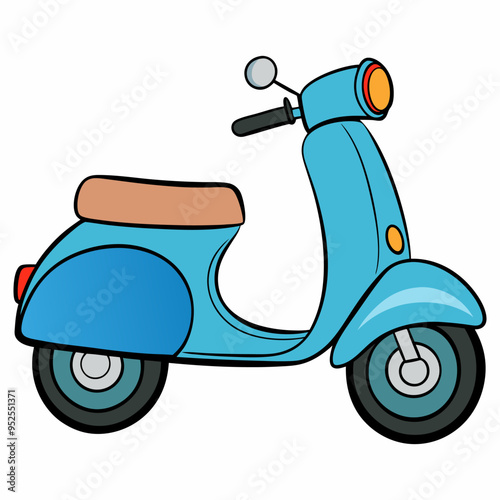 scooter vector illustration