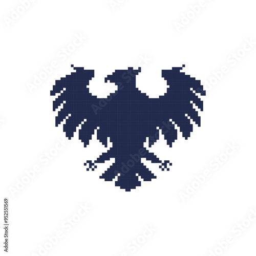 bird siluet  pixel art 8bit