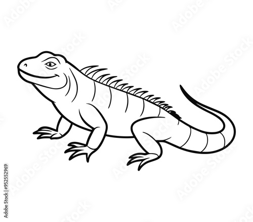 illustration of iguana