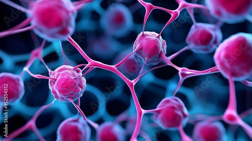 Cells forming tight junctions in epithelial monolayers, cell connections, tissue study