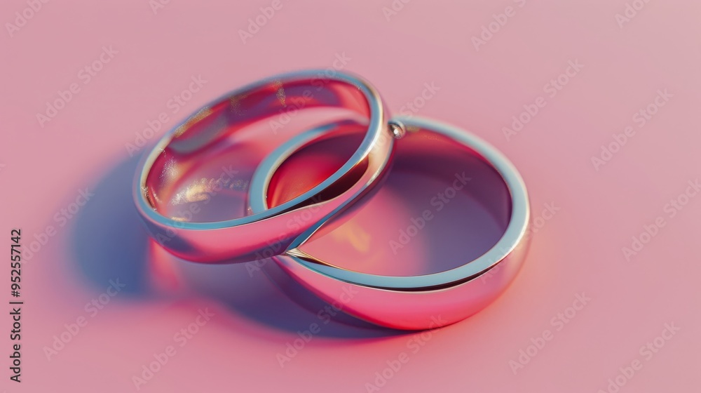 A pair of intricately designed wedding rings A pair of intricately designed wedding rings
