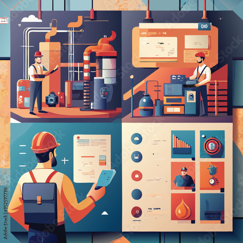 Modern unique Illustration 