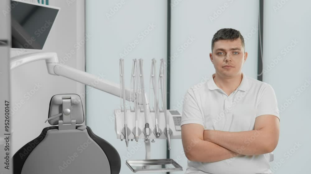 In a stateoftheart clinic, a skilled male dentist delivers topnotch dental care with cuttingedge tools, emphasizing both dental health and the overall wellbeing of his patients In a stateoftheart clinic, a skilled male dentist delivers topnotch dental care with cuttingedge tools, emphasizing both dental health and the overall wellbeing of his patients