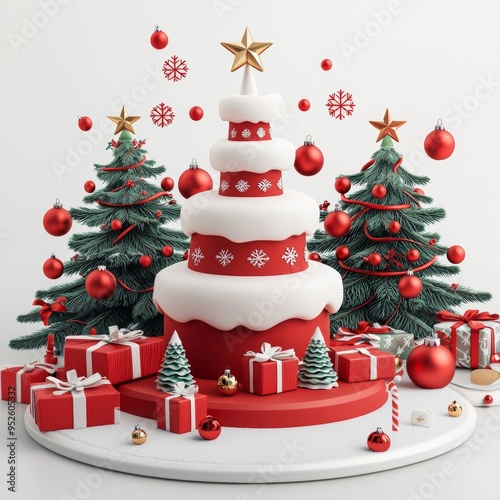 Christmas Cake Tree