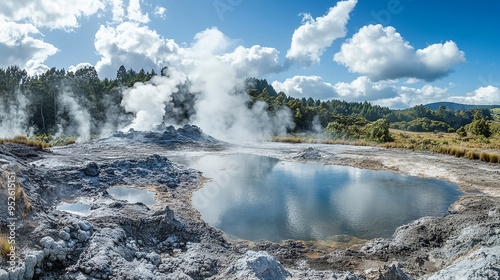 Whakarewarewa Geyser at Te Pui Thermal Park