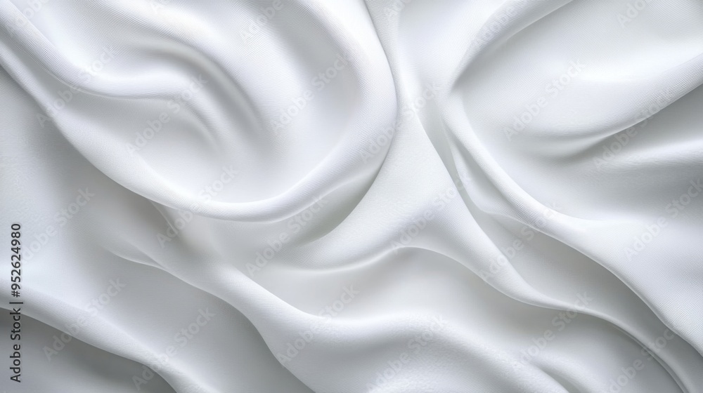 Obraz premium Abstract white textured background with gentle curves and patterns, creating a soft and sophisticated backdrop for various design applications.