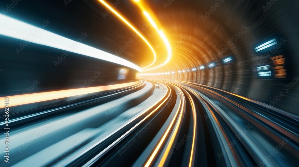 Speeding through the Future: High-Speed Coal Transport in LED-lit Hyperloop Tunnel with Digital Monitors Speeding through the Future: High-Speed Coal Transport in LED-lit Hyperloop Tunnel with Digital Monitors