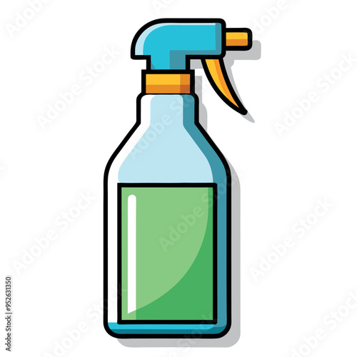 Clean Spray Bottle Vector Illustration