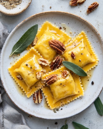 Butternut Squash Ravioli with Brown Butter Sage Sauce 