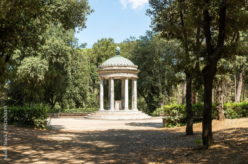 Φωτογραφία Natural Sceneries of Villa Borghese Gardens in Rome, Lazio Province, Italy
