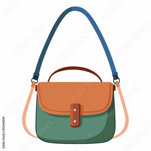 Crossbody Bag Vector Illustration