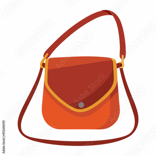 Crossbody Bag Vector Illustration