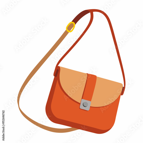 Crossbody Bag Vector Illustration