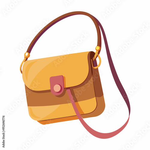 Crossbody Bag Vector Illustration
