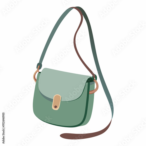 Crossbody Bag Vector Illustration