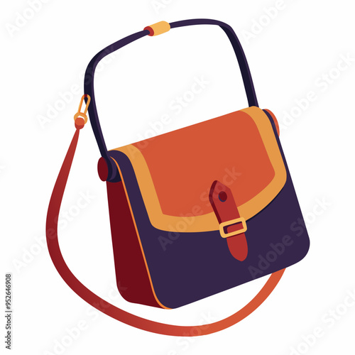 Crossbody Bag Vector Illustration