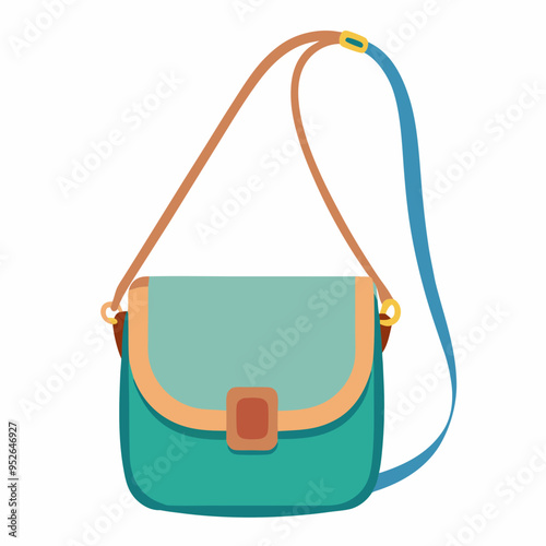 Crossbody Bag Vector Illustration