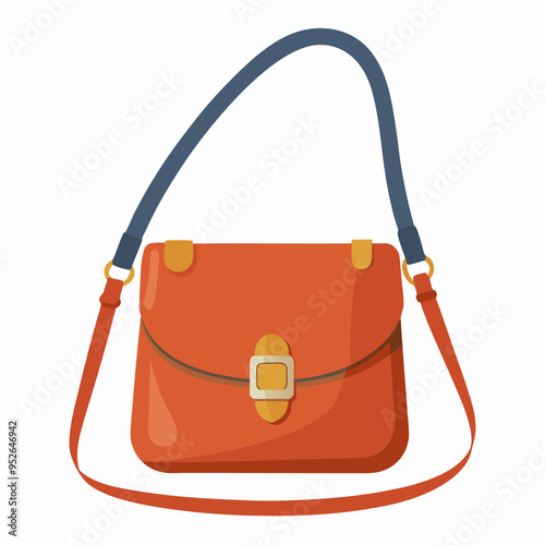 Crossbody Bag Vector Illustration