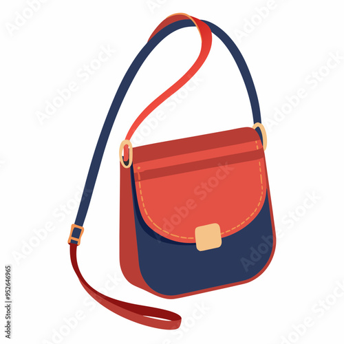 Crossbody Bag Vector Illustration
