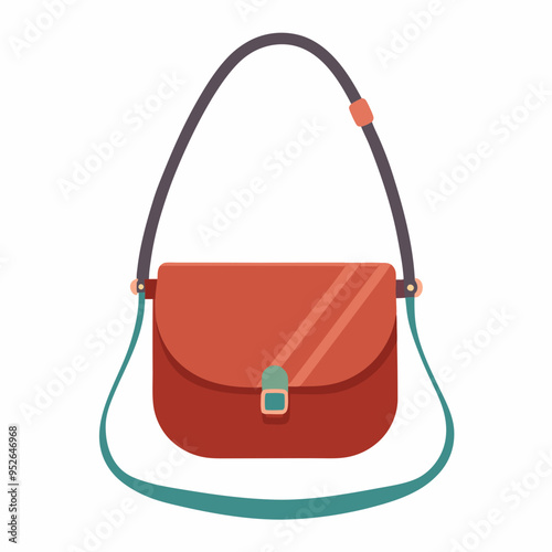 Crossbody Bag Vector Illustration