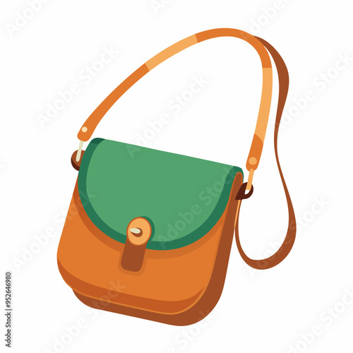 Crossbody Bag Vector Illustration