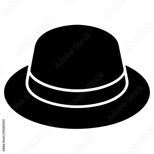 black hat isolated on white background