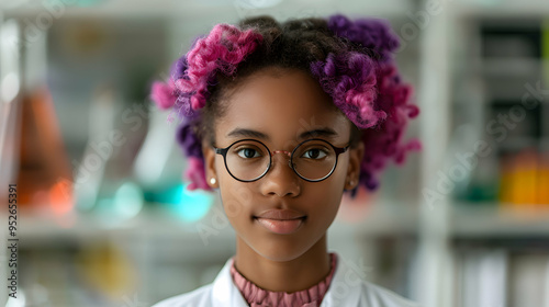 Woman Teaching Girls Science Camp Woman Wit