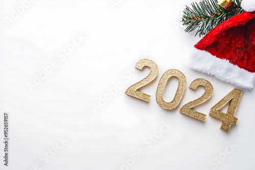 New year concept, the golden number 