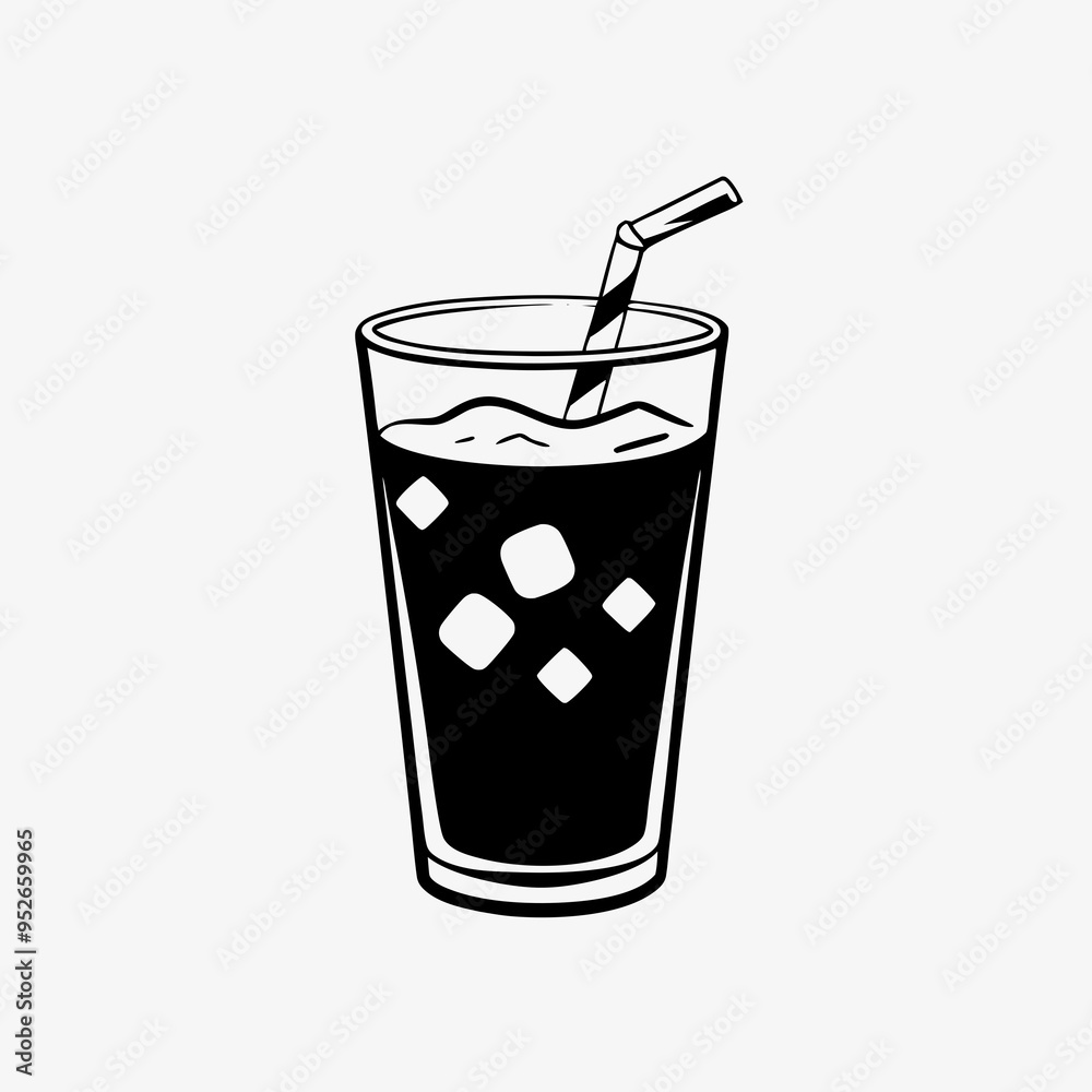 Refreshing Beverage Vector Art