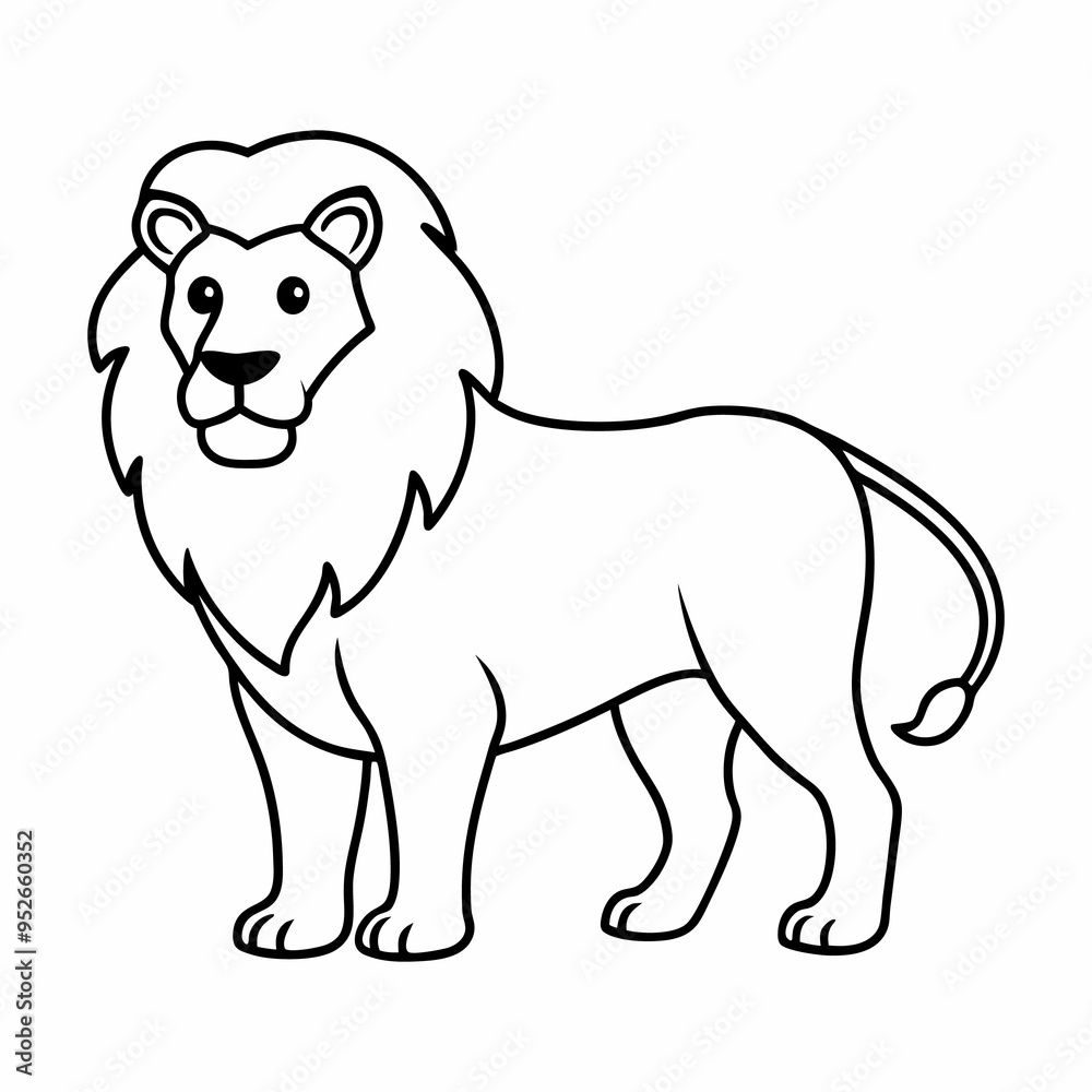 carton style new design a lion picture carton style new design a lion picture