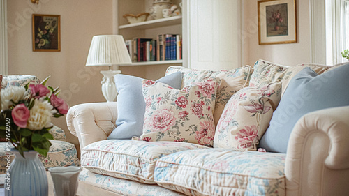 Cottage room and decor, interior design and country house home furniture decor, English countryside style idea