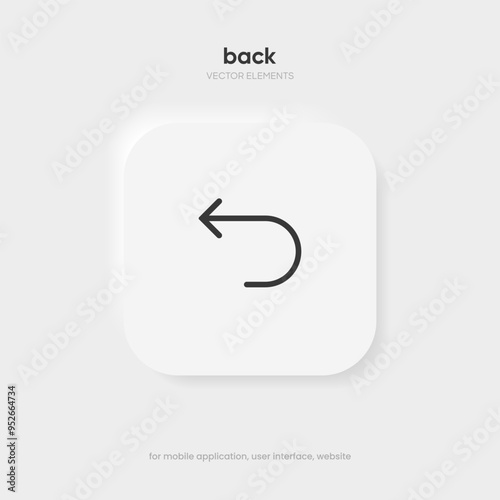 Wallpaper Mural Arrow back icon. Previous direction symbol. Icon arrow symbol. Left symbol. Returning arrow icon. Return icon. Go back sign. Torontodigital.ca