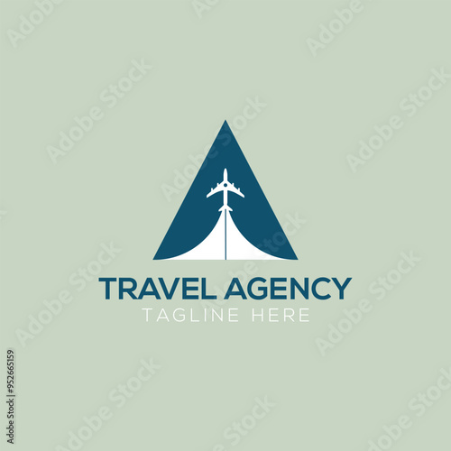 aviation vector air plane wing logo design template