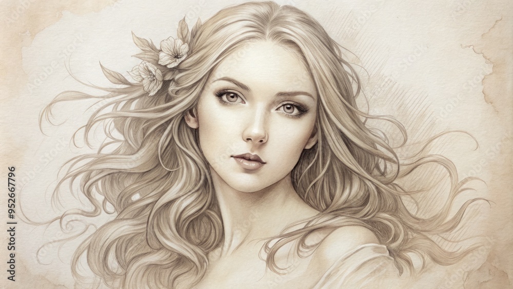 Delicate pencil sketch of a female figure, emphasizing gentle curves and subtle contours, with soft shading and intricate details on a white background. Delicate pencil sketch of a female figure, emphasizing gentle curves and subtle contours, with soft shading and intricate details on a white background.