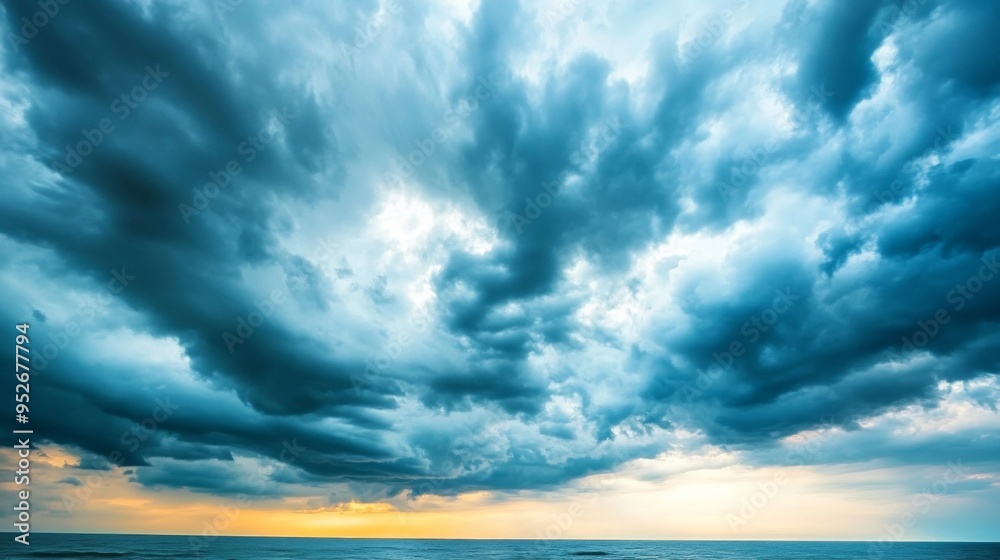 Overcast sky with dark clouds threatening rain gloomy weather Overcast sky with dark clouds threatening rain gloomy weather