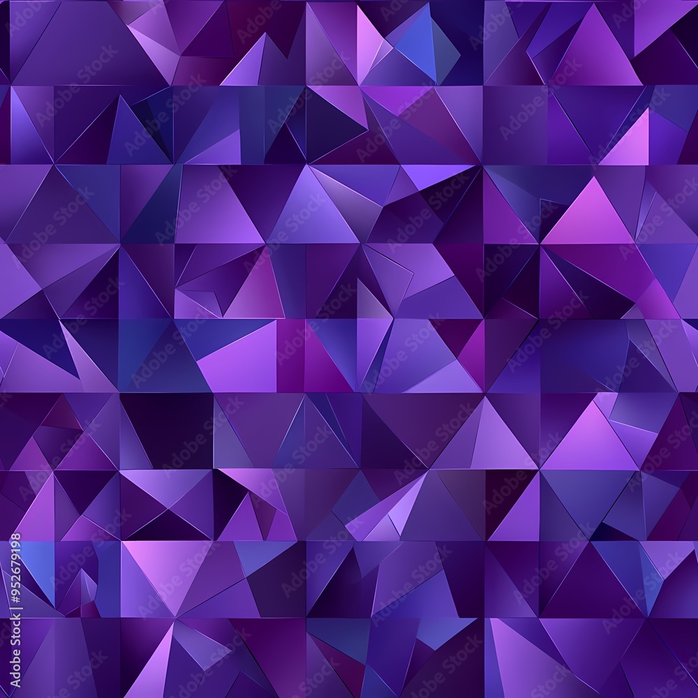 Obraz premium Vibrant purple geometric pattern with sharp triangular shapes.