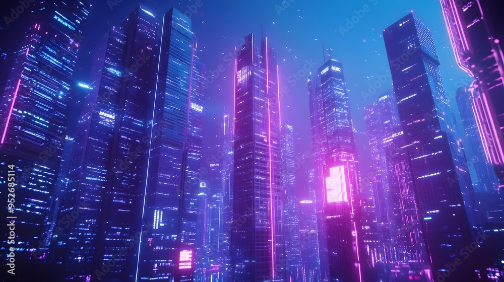 Obraz premium Cutting Edge Fintech Innovations Powering Streamlined Digital Banking Services and Real Time Analytics Dashboards