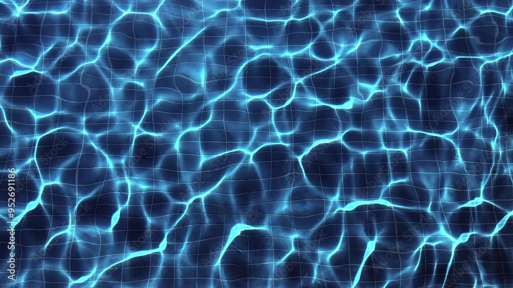 Clean shiny water surface of swimming pool Clean shiny water surface of swimming pool